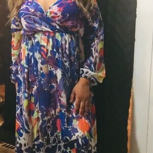 Vibrant Multicolor Maxi Dress
